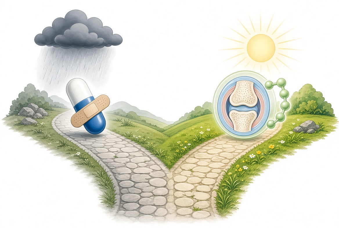Crossroads: temporary pain blocking vs addressing underlying joint cause